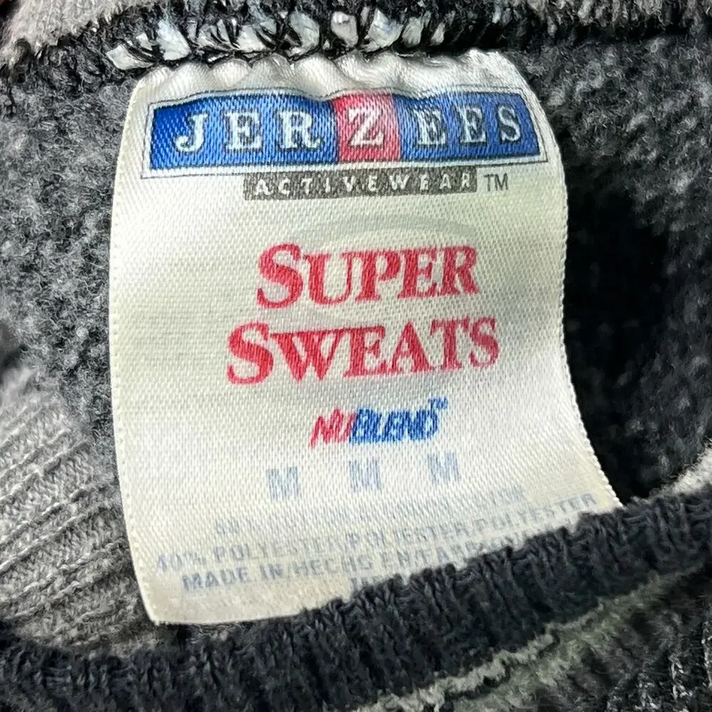 Vintage Waffle Knit Sweater 90s Gray Long Sleeve Pullover Crewneck Sweatshirt